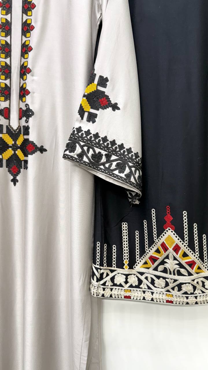 Beige Tribal Embroidered Kurta Palazzo Set - 4